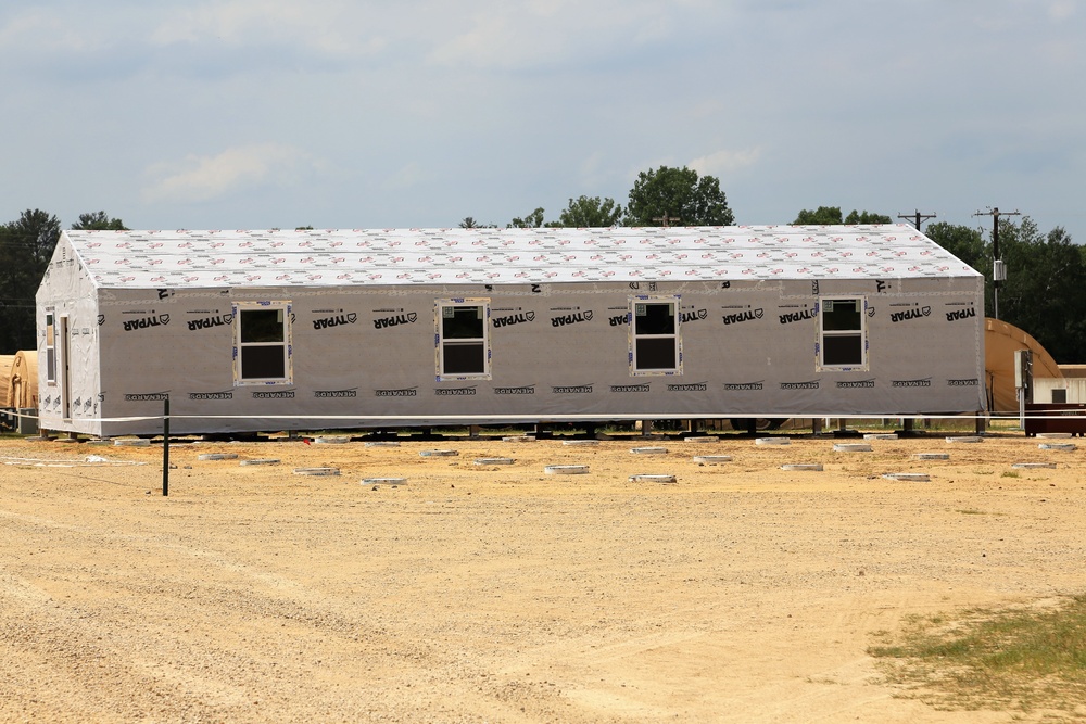 Troop project creating office buildings at Fort McCoy’s LSA Liberty sees work by multiple units