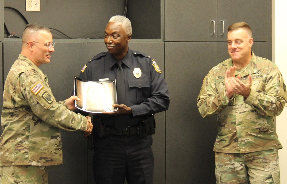 Fort Rucker Police Officer Earns Army Safety Guardian Award