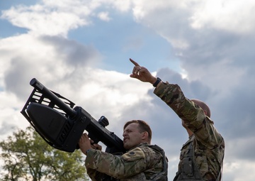 37th IBCT Soldiers operate DroneDefenders during Northern Strike 22