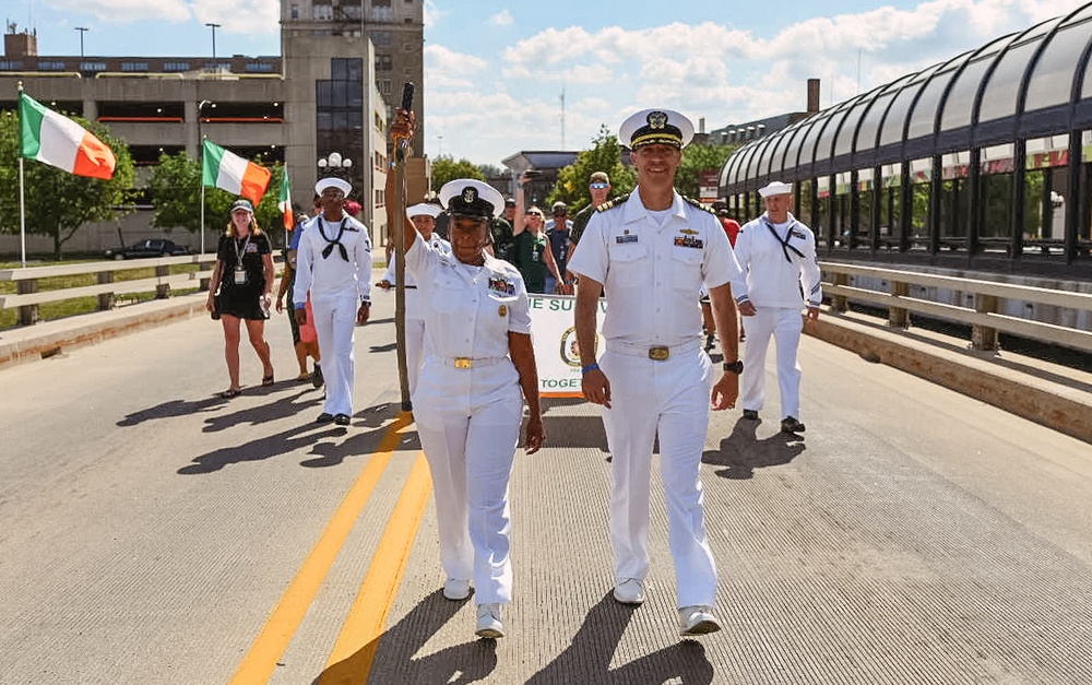 USS THE SULLIVANS VISITS WATERLOO, IOWA