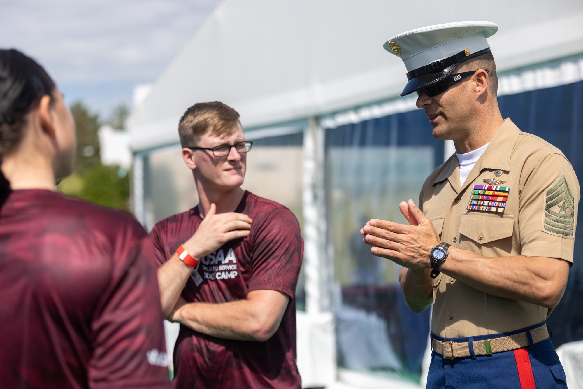 Service members join the Commanders for USAA Salute to Service Boot Camp >  Marine Corps Base Quantico > News