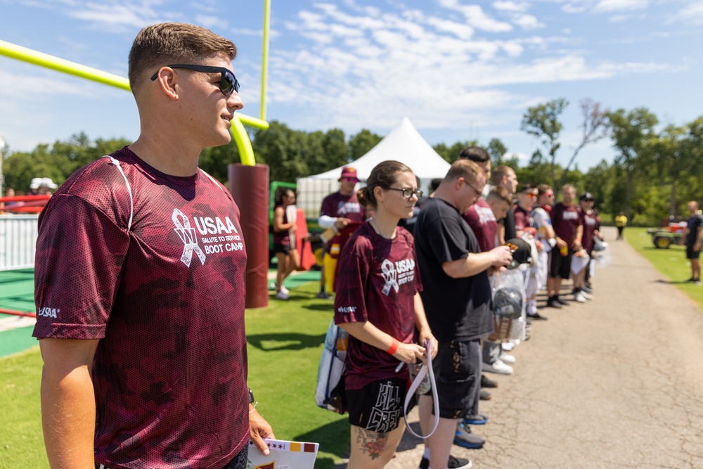 DVIDS - Images - USAA's Salute to Service NFL Boot Camp [Image 5 of 5]