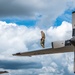 182nd Aircraft Maintenance Squadron maintainers working on C-130 Hercules aircraft Aug. 14, 2022