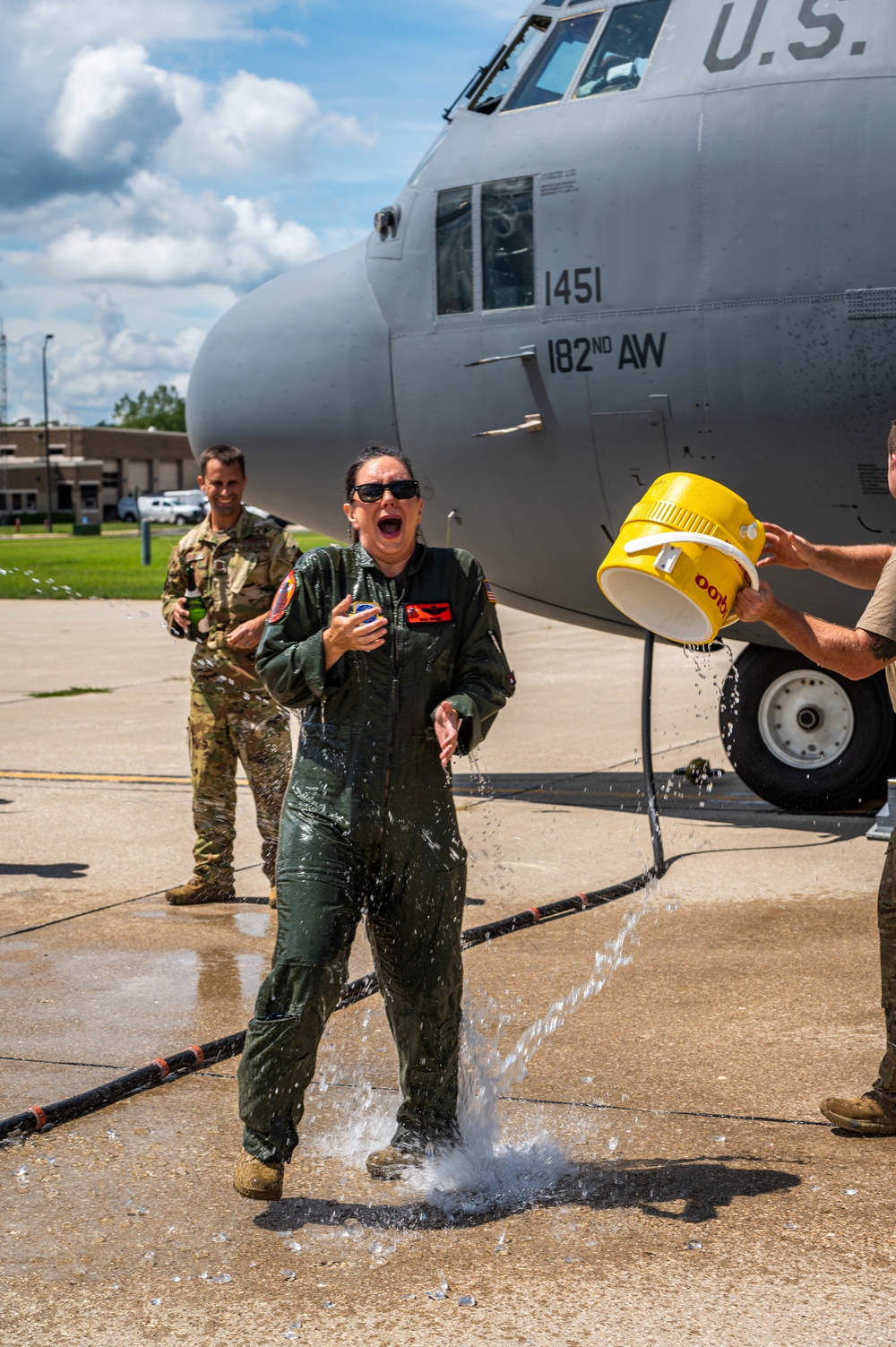 Lt. Col. Shannon Wrage fini flight Aug. 14, 2022