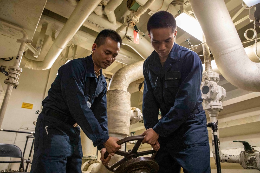 Makin Island Generator Room Maintenance