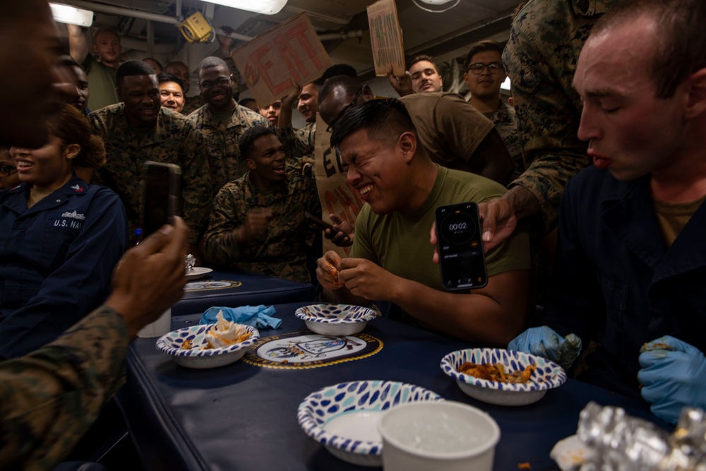 Makin Island Wing-Eating Contest