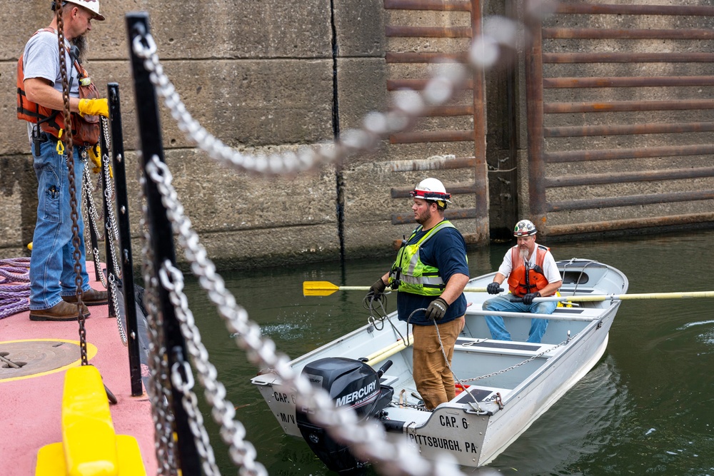 Gate keepers: Installing new miter gates at New Cumberland requires planning, time, extra measures