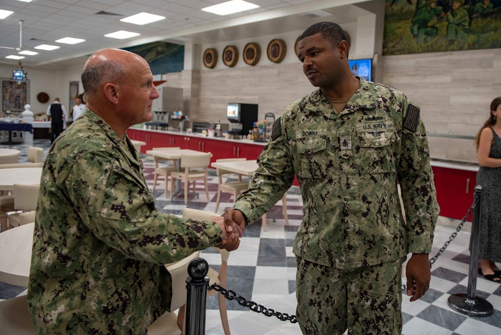 CNO Visits Sailors and Leadership in Rota, Spain