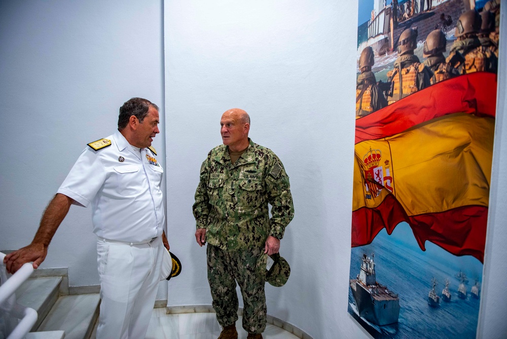 CNO Visits Sailors and Leadership in Rota, Spain