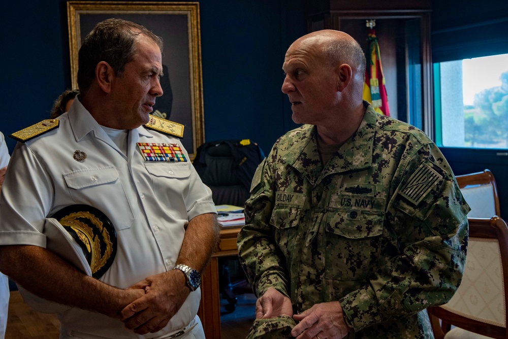 CNO Visits Sailors and Leadership in Rota, Spain