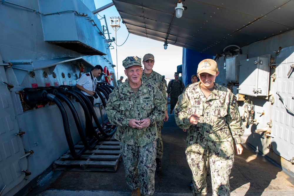 CNO Visits Sailors and Leadership in Rota, Spain