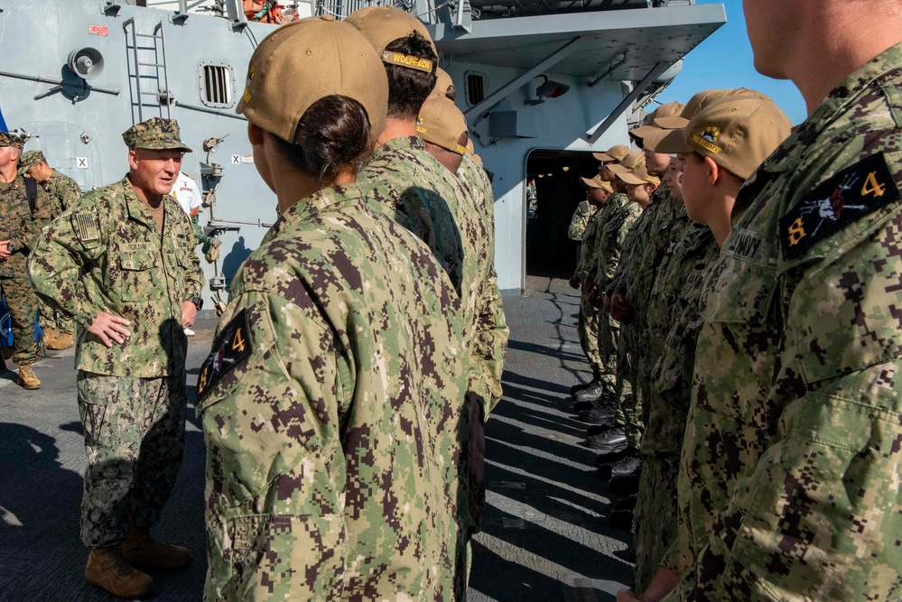 CNO Visits Sailors and Leadership in Rota, Spain