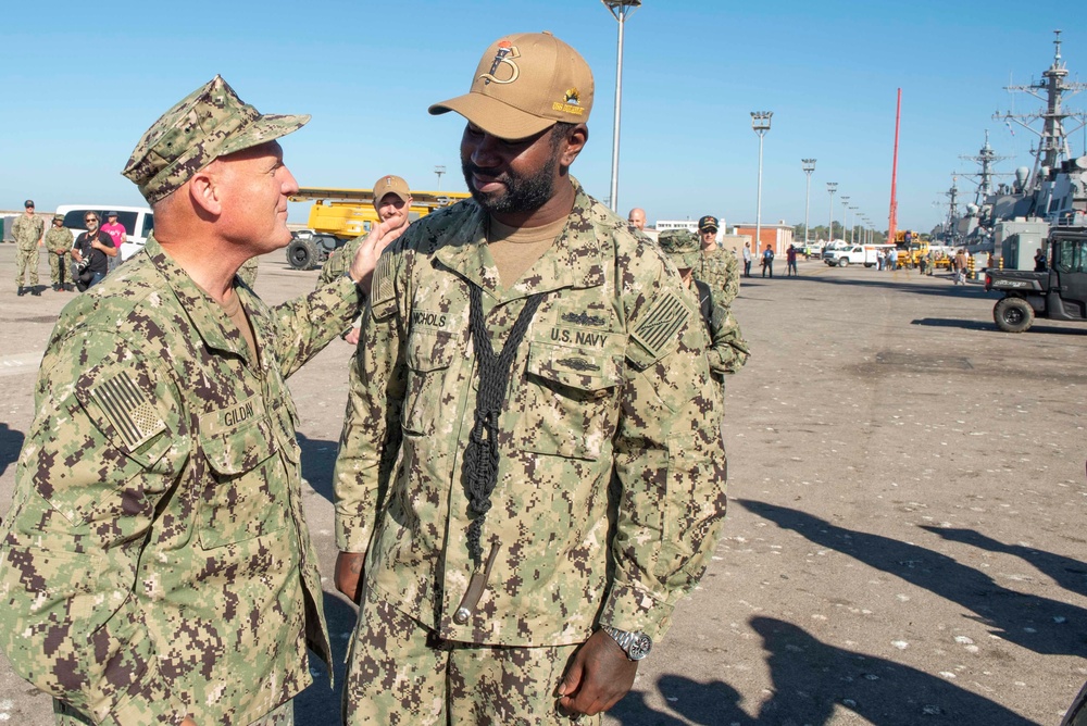 CNO Visits Sailors and Leadership in Rota, Spain