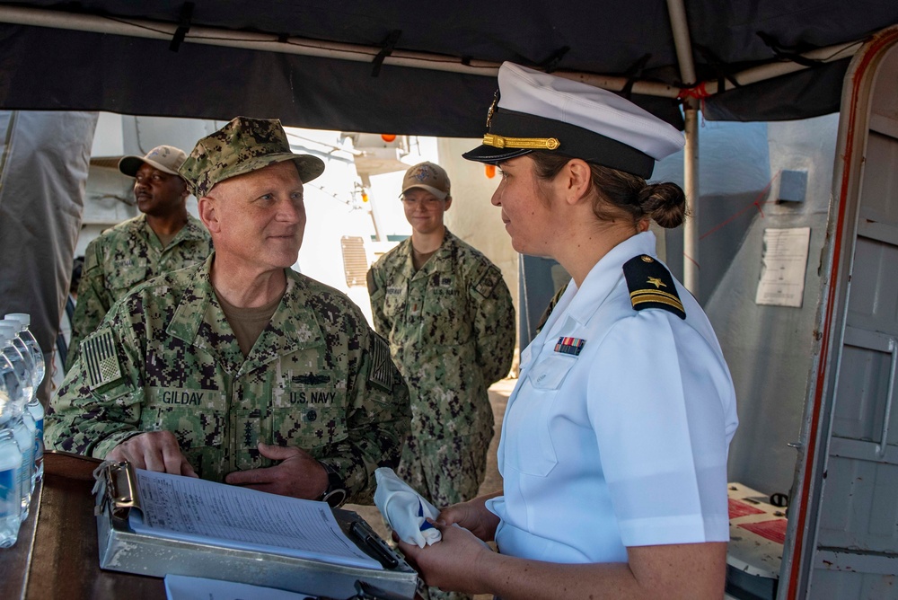 CNO Visits Sailors and Leadership in Rota, Spain