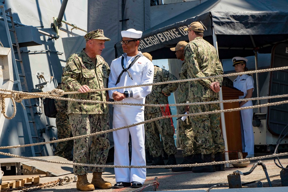 CNO Visits Sailors and Leadership in Rota, Spain