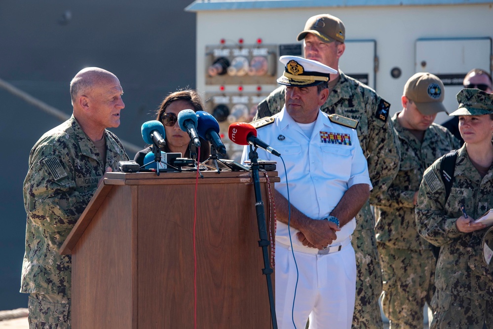 CNO Visits Sailors and Leadership in Rota, Spain