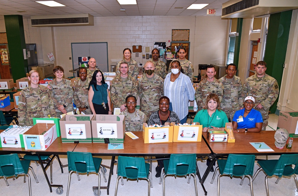 MEDCoE Soldiers participate in area back-to-school events