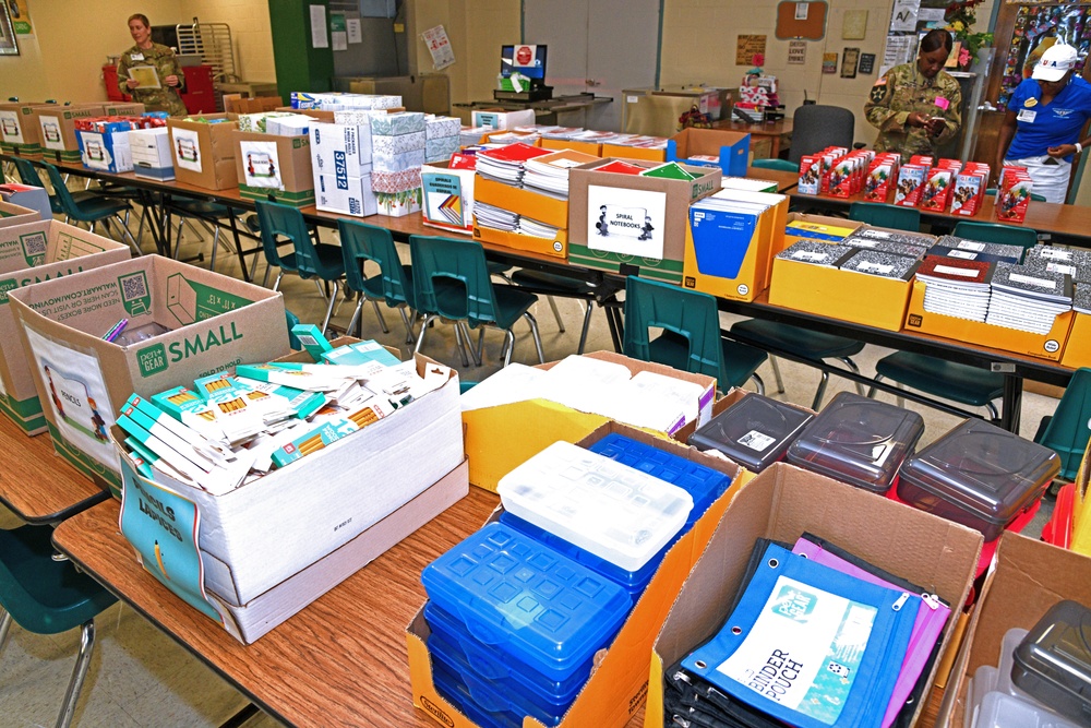 MEDCoE Soldiers participate in area back-to-school events