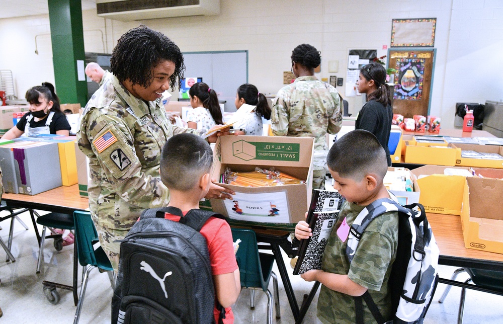 MEDCoE Soldiers participate in area back-to-school events
