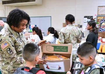 MEDCoE Soldiers participate in area back-to-school events
