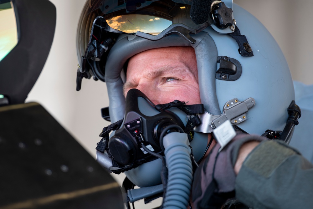 49th Wing commander’s first flight on Holloman