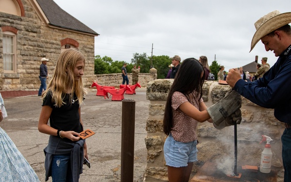 1st Infantry Division Commanding General's Mounted Color Guard 2nd Annual Branding Party