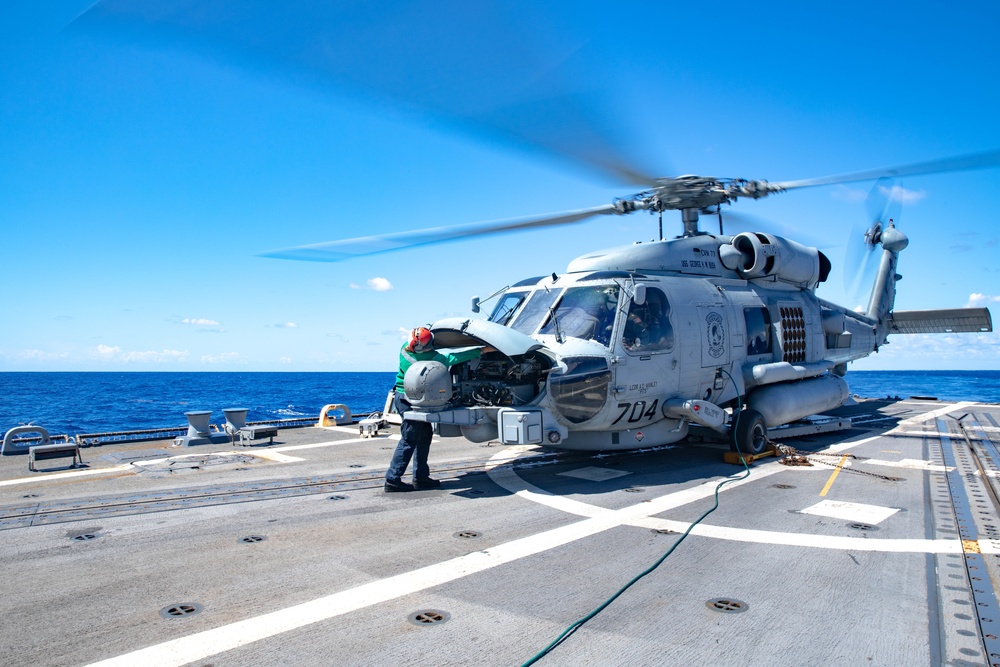 HSM 48 Assigned to USS Truxtun (DDG 103) Conducts MH-60R Sea Hawk Maintenance Check