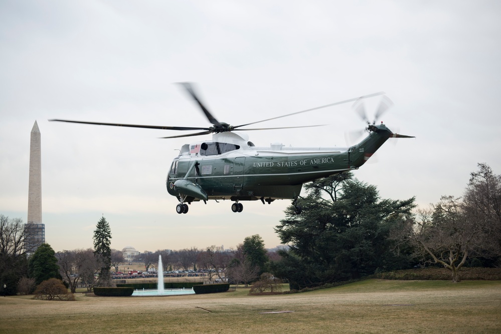 Marine 1 in Washington D.C.