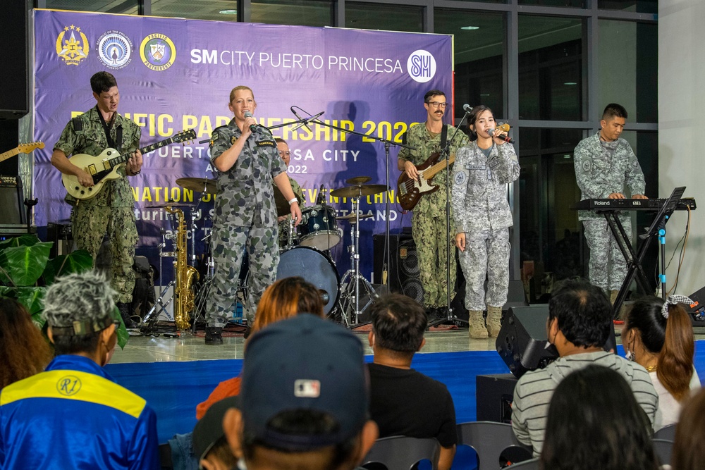 Pacific Partnership and Philippine Air Force Bands perform during Pacific Partnership 2022