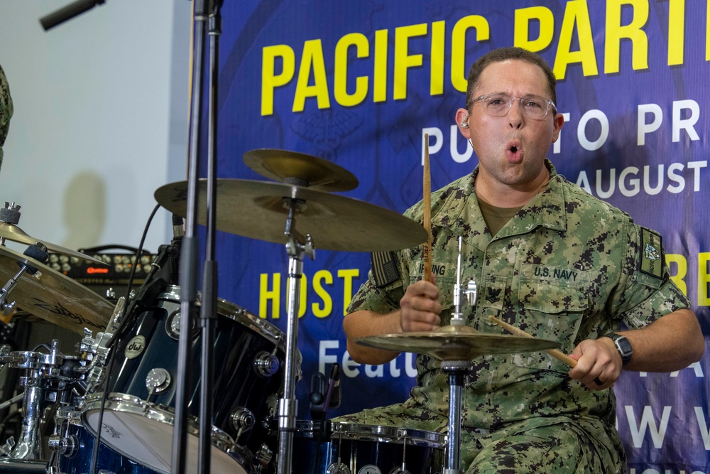 Pacific Partnership Band performs with Philippine Air Force during Pacific Partnership 2022