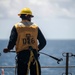 Sailors conduct boat operations