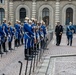 USS Arlington commanding officer inspects Swedish Royal Guard