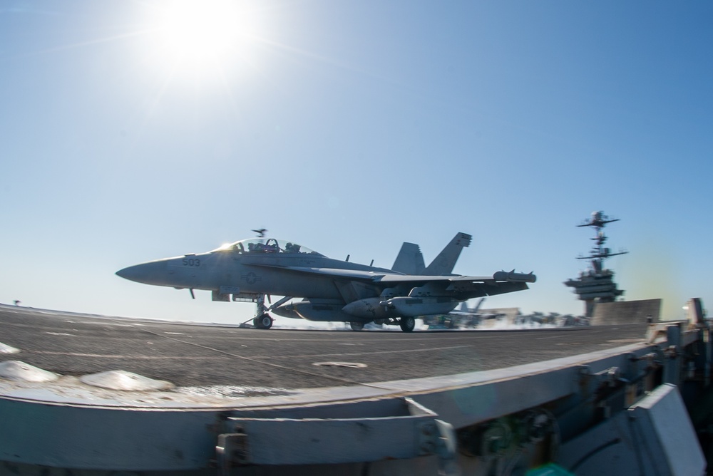 The Harry S. Truman Carrier Strike Group is on a scheduled deployment in the U.S. Naval Forces Europe area of operations, employed by U.S. Sixth Fleet to defend U.S., allied and partner interests.