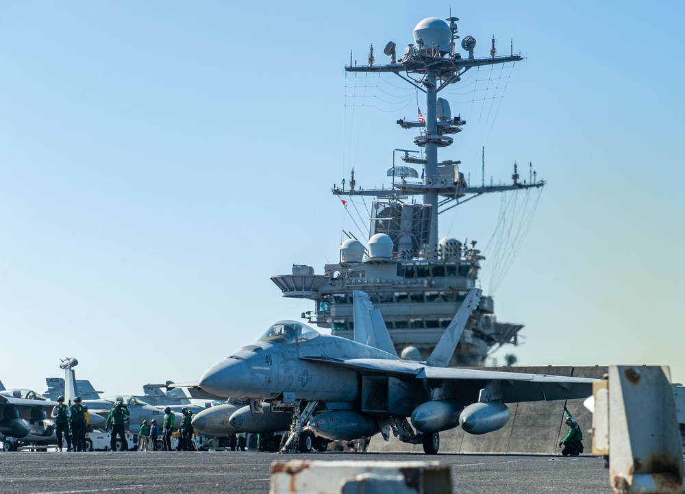 The Harry S. Truman Carrier Strike Group is on a scheduled deployment in the U.S. Naval Forces Europe area of operations, employed by U.S. Sixth Fleet to defend U.S., allied and partner interests.