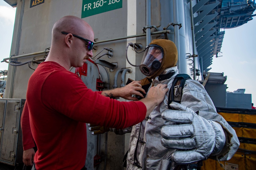 The Harry S. Truman Carrier Strike Group is on a scheduled deployment in the U.S. Naval Forces Europe area of operations, employed by U.S. Sixth Fleet to defend U.S., allied and partner interests.