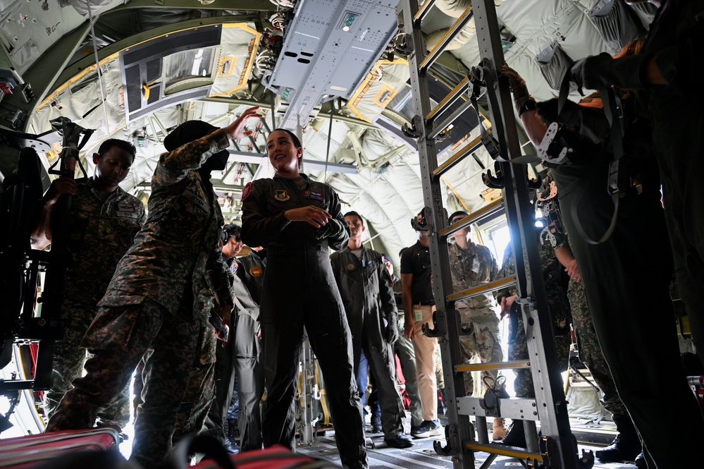 RMAF medics tour C-130J during PAC ANGEL 22