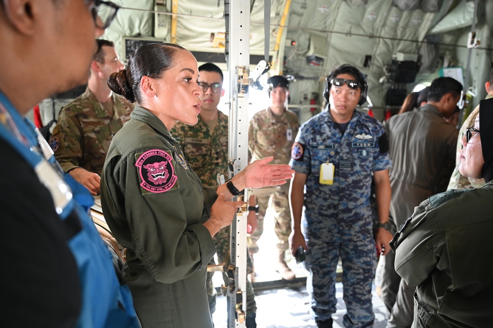 RMAF medics tour C-130J during PAC ANGEL 22