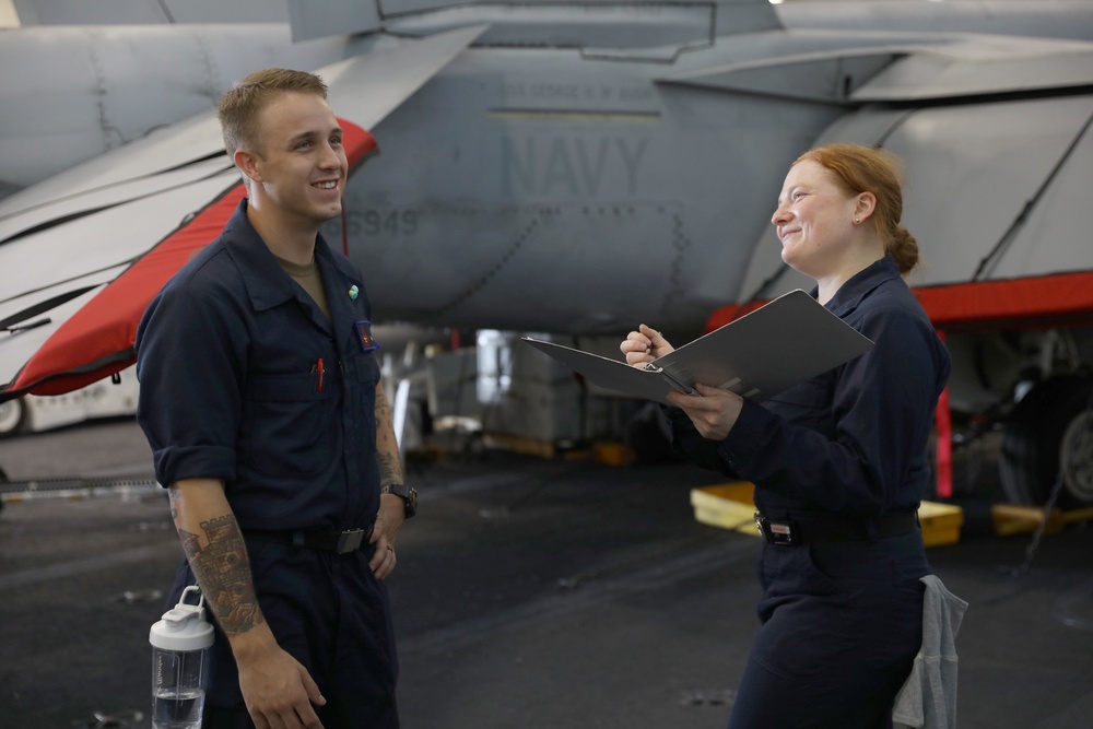 Daily Operations Aboard USS George H.W. Bush (CVN 77)