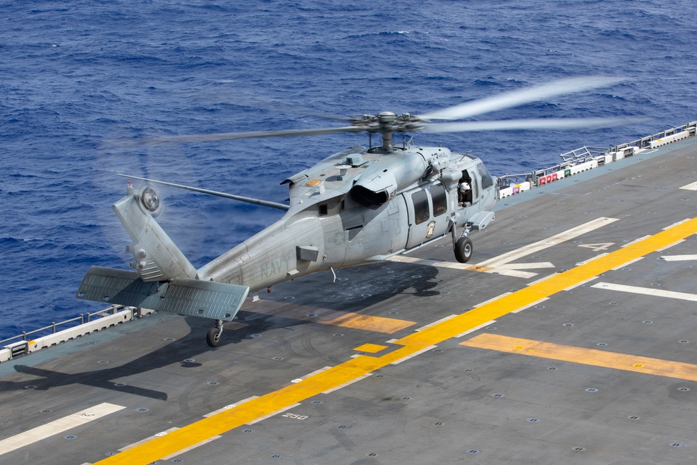 USS Tripoli Flight Operations