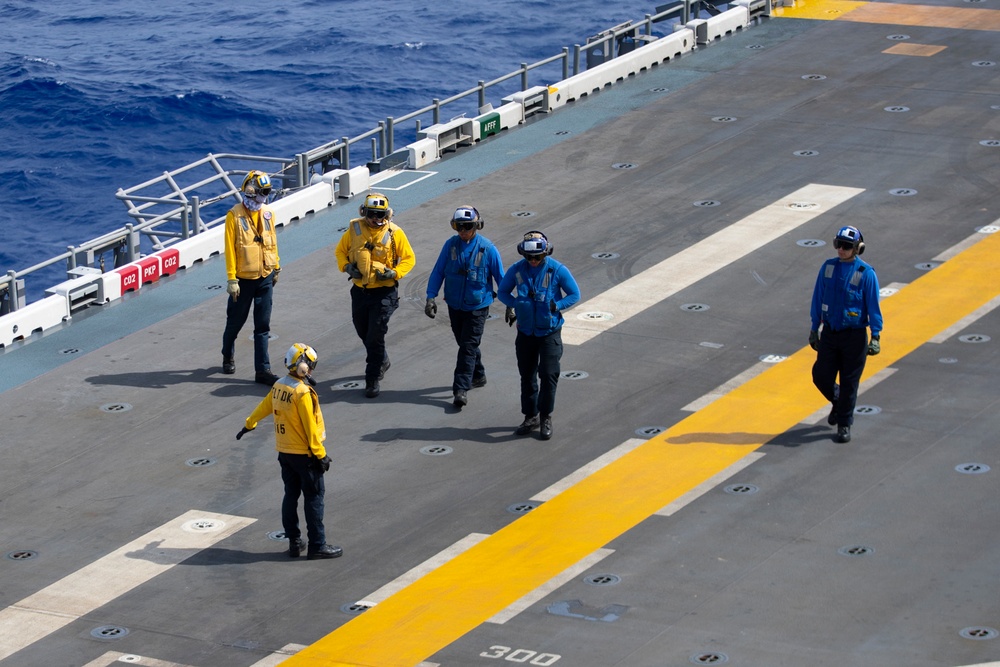 USS Tripoli Flight Operations