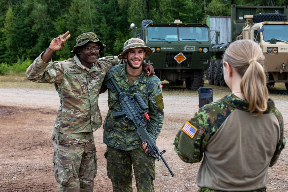 Canadian and American Forces Build Bonds