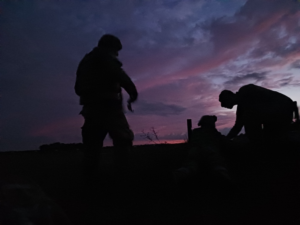 Finishing up night fire on Cape Cod