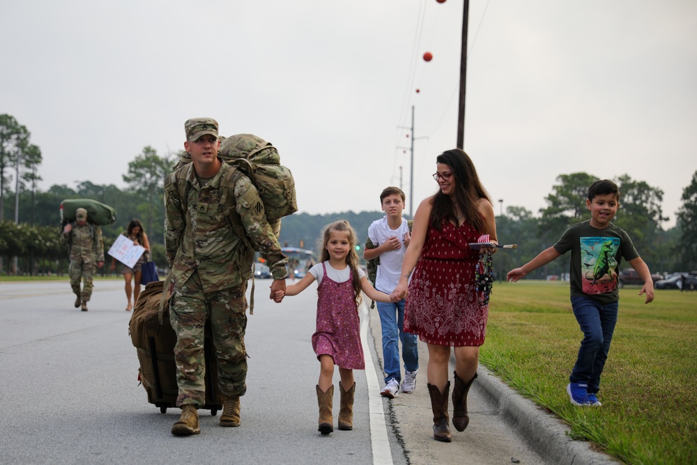1st Armored Brigade Combat Team Soldiers Return From Germany Deployment