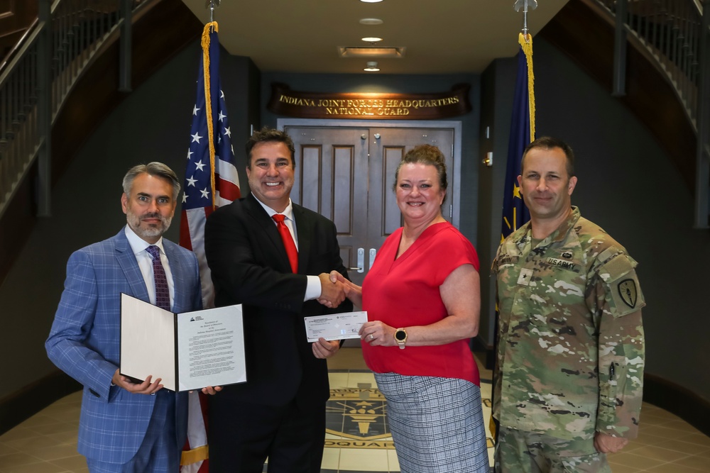Donation to Indiana National Guard Relief Fund