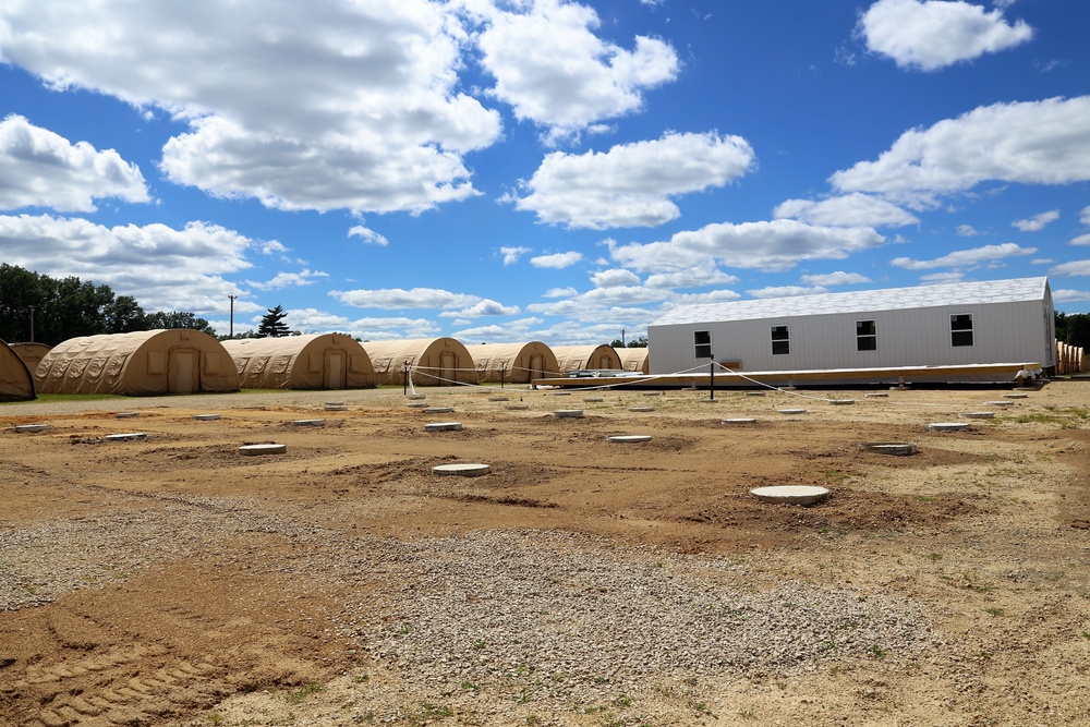 Troop project creating office buildings at Fort McCoy’s LSA Liberty sees work by multiple units