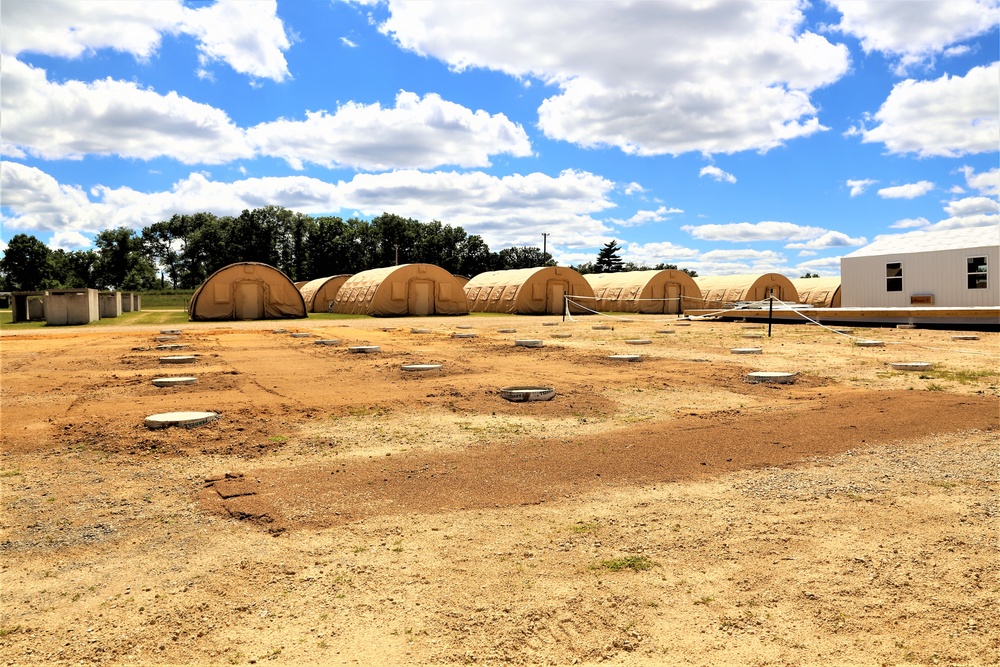 Troop project creating office buildings at Fort McCoy’s LSA Liberty sees work by multiple units