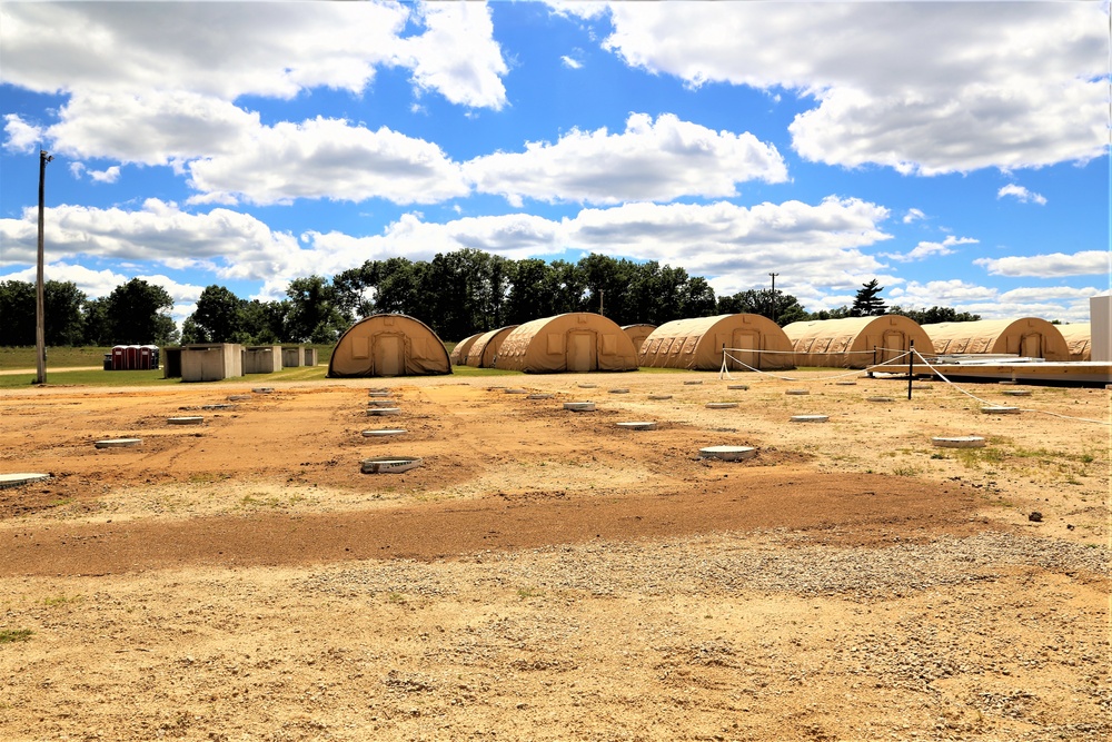 Troop project creating office buildings at Fort McCoy’s LSA Liberty sees work by multiple units