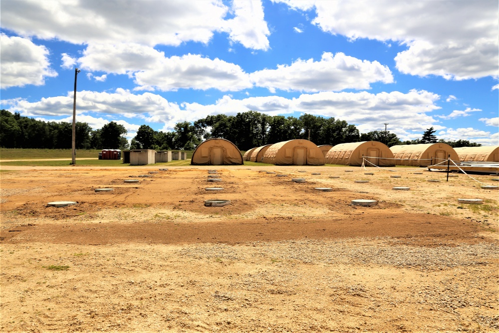 Troop project creating office buildings at Fort McCoy’s LSA Liberty sees work by multiple units