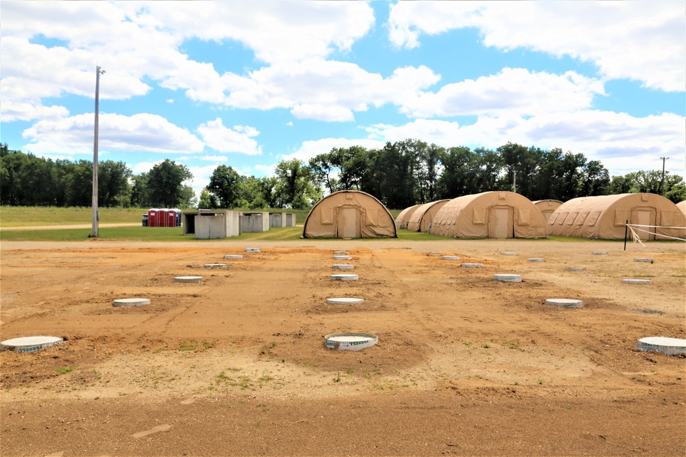 Troop project creating office buildings at Fort McCoy’s LSA Liberty sees work by multiple units