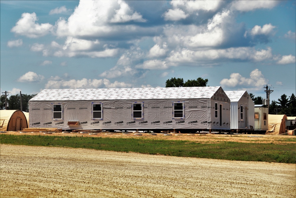 Troop project creating office buildings at Fort McCoy’s LSA Liberty sees work by multiple units